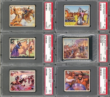 1949 Bowman "Wild West" PSA-Graded Collection (10 Different)